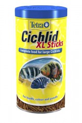 Tetra (Тетра) Cichlid Sticks XL - Основной корм для цихлид и крупных Рыб (Крупные палочки) 160 гр 500 мл