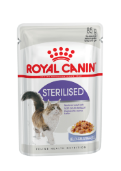 Royal Canin (Роял Канин) Sterilised (Gelee) - Корм для стерилизованных кошек в Желе (Пауч) 12 шт