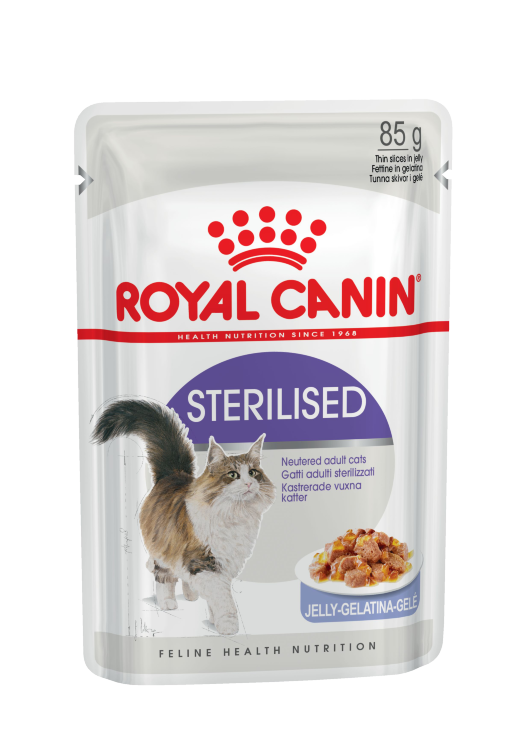 Royal Canin (Роял Канин) Sterilised (Gelee) - Корм для стерилизованных кошек в Желе (Пауч) 12 шт