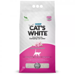 Cat's White Baby Powder Наполнитель д/кошек комкующийся с ароматом детской присыпки 5л*4,3кг
