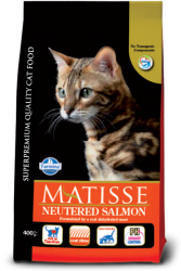 Matisse (Матисс) Сухой корм для стерилизованных кошек и кастрированных котов с лососем 1,5 кг