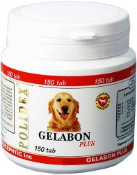 Polidex Gelabon plus (Полидекс Гелабон плюс) Витамины для собак для опорно-двигательного аппарата 150 табл