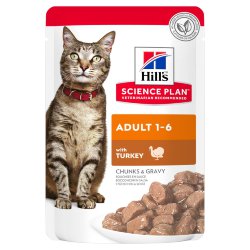 Hills (Хиллс) Science Plan Feline Adult Turkey - Корм для кошек с Индейкой (Пауч)