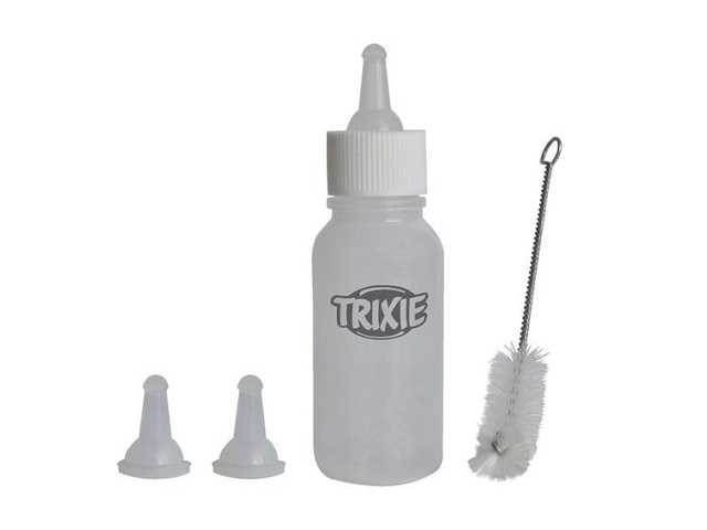 Trixie (Трикси) - Набор для кормления (Бутылочка, 3 соски, Ёршик)