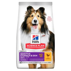 Hills (Хиллс) Science Plan Canine Sensitive Stomach&Skin - Корм для собак с чувствительным пищеварением, курица
