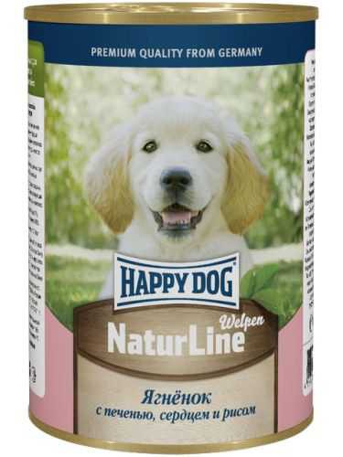 Happy Dog (Хэппи Дог) Nature Line Корм для щенков с Ягненком, Печенью, Сердцем и Рисом