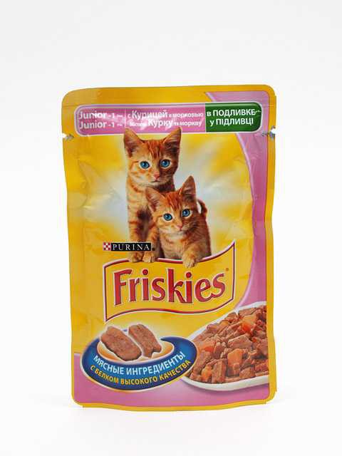 Friskies (Фрискис) Junior - Корм для котят с Курицей в Подливе