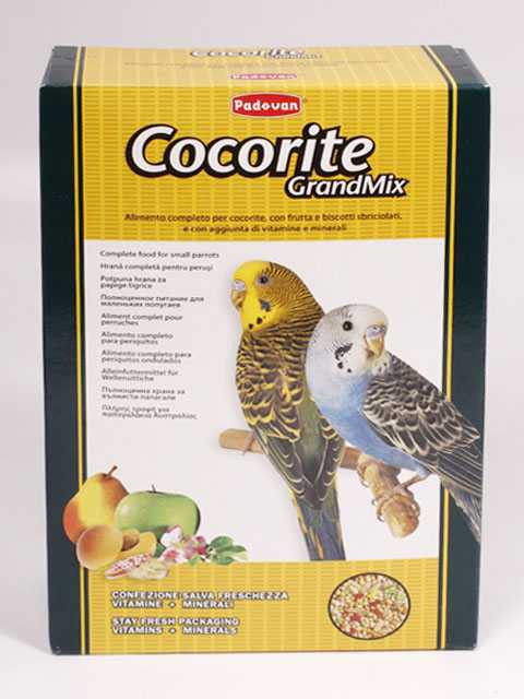 Padovan (Падован) GrandMix Cocorite - Корм для Волнистых попугаев Комплексный 1 кг