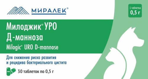 Милоджик Уро Д-манноза 0,5 г 30 табл