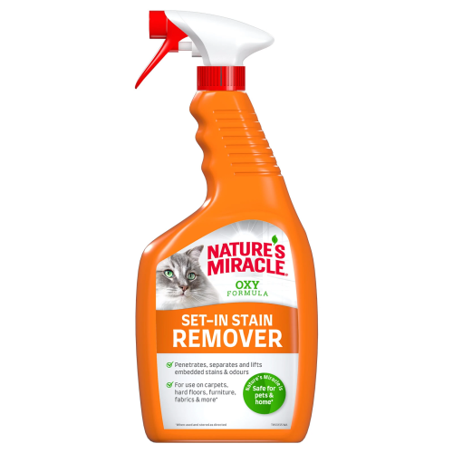 Natures Miracle Oxy Уничтожитель пятен и запахов д/кошек Окси-формула, спрей 709 мл