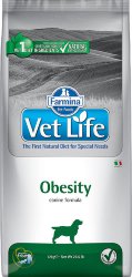 Farmina Vet Life (Фармина Вет Лайф) Obesity Сухой лечебный корм для собак при ожирении 12 кг