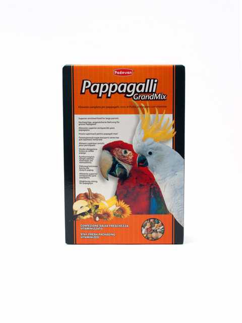 Padovan (Падован) GrandMix Pappagalli - Корм для Крупных попугаев 600 г