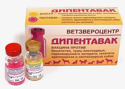 Дипентавак вакцина для собак Ветзвероцентр 1 мл (1 доза)