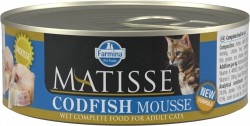 Farmina Matisse Codfish Mousse - Полнорационное питание для кошек. Мусс с треской (банка 85 г.)