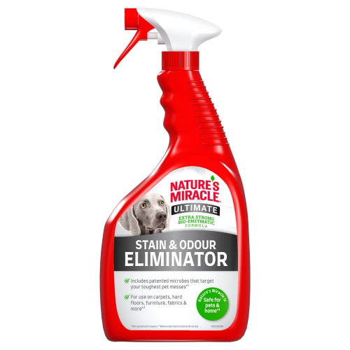 Natures Miracle Уничтожитель пятен и запахов для собак с максимальным эффектом, спрей 946мл
