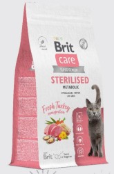 Brit Care (Брит Кэа) Sterilised Metabolic Сухой корм для стерилизованных кошек и кастрированных котов для обмена веществ с индейкой 400 г
