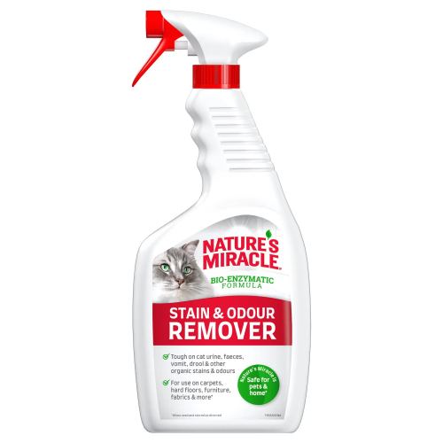 Natures Miracle Уничтожитель пятен и запахов для кошек универсальный, спрей 709мл