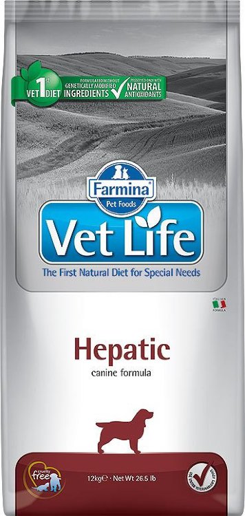 Farmina (Фармина) Vet Life Hepatic - Сухой корм для собак, 12 кг