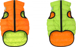 COLLAR AiryVest Lumi куртка д/собак двусторонняя светящаяся, оранжево-салатовая, размер XS 22
