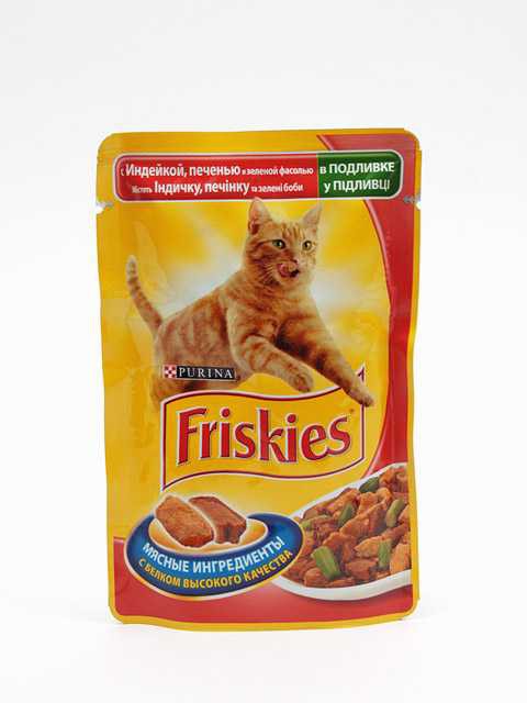 Friskies (Фрискис) Adult - Корм для кошек с Индейкой и Печенью в Подливе