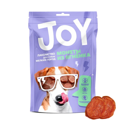 Joy (Джой) Лакомство длясобак мелких пород Монеты из ягненка 60 г