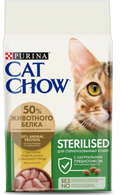 Cat Chow (Кэт Чау ) Sterilized Special Care - Диетический корм для Cтерилизованных кошек 1,5 кг