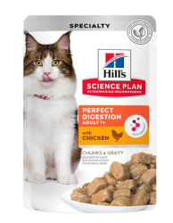 Hills (Хиллс) Science Plan Perfect digestion - пауч для кошек идеальное пищеварение с курицей 85 г 12 шт