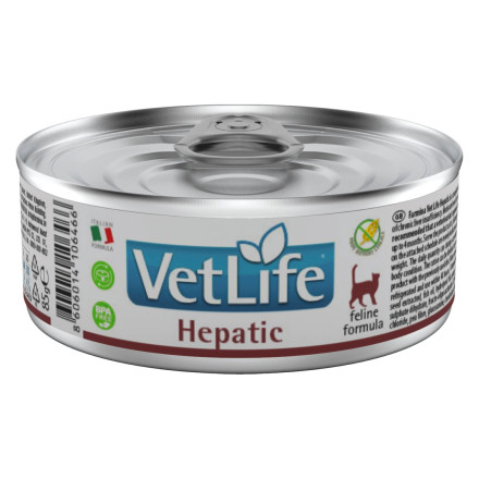 Farmina Vet Life Hepatic Консервы лечебные для кошек при заболеваниях печени 85 г