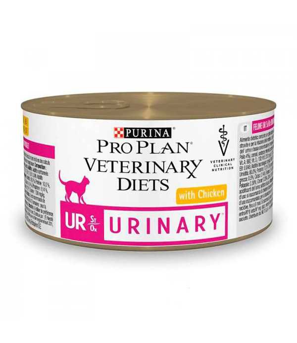 Purina (Пурина) Veterinary Diets UR Urinary - Корм для кошек с Курицей при Профилактике и лечении МКБ (Банка)