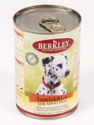 Berkley (Беркли) - Корм для собак с Ягнёнком и Рисом