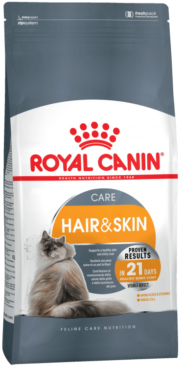 Royal Canin (Роял Канин) Hair&Skin Care 21 Сухой корм для кошек для здоровой кожи и шерсти 2 кг