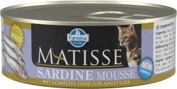 Matisse (Матисс) Консервы для кошек мусс с сардинами 85 г