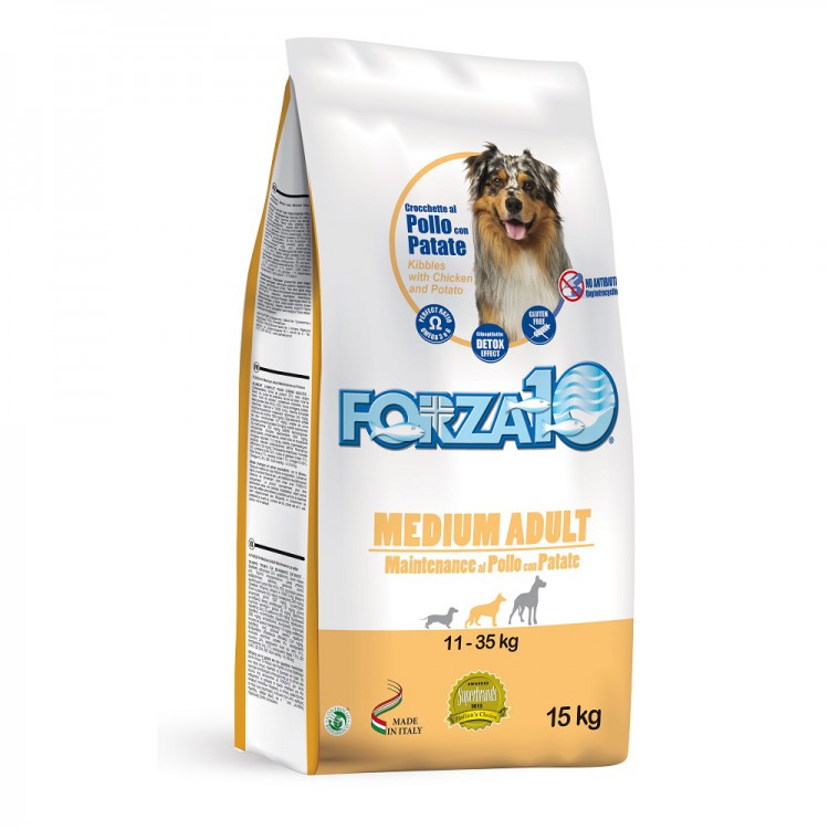 Forza10 (Форза10) MEDIUM ADULT MAINTENANCE корм для взрослых собак средних размеров из курицы с картофелем