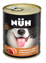 Nuh (Нюх) Консервы для собак средних и крупных пород с уткой и розмарином 340 г
