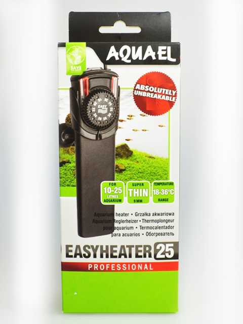 AquaEl (АкваЭль) Easyheater 25 - Обогреватель пластиковый, небьющийся с терморегулятором 16 см (EH - 25W)