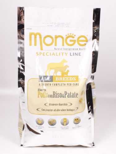 Monge (Монж) Dog Adult Speciality - Корм для взрослых собак пород с Курицей, Рисом и Картофелем 3кг