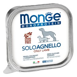 MONGE Dog Monoprotein Solo Влажный корм д/собак Паштет из ягненка 150 г