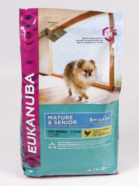 Eukanuba (Эукануба) Mature&Senior Toy Breed - Корм для пожилых собак мелких пород