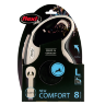 FLEXI (Флекси) New Line Comfort L Рулетка лента 8м/до 50кг серый/черный