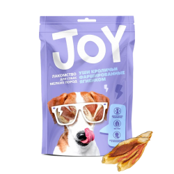 Joy (Джой) Лакомство для собак мелких пород Уши кроличьи фаршированные ягненком 60 г