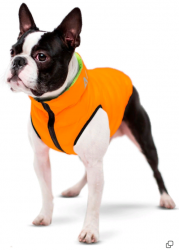COLLAR AiryVest Lumi куртка д/собак двусторонняя светящаяся, оранжево-салатовая, размер S 30