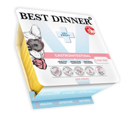 Best Dinner Vet (Бэст Диннер Вет) Gastrointestinal Low fat Консервы ламистр для собак для профилактики заболеваний ЖКТ низкокалорийные с индейкой в паштете 100 г