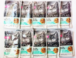 Pro Plan (ПроПлан) Delicate Nutri Savor - Корм для взрослых кошек с Океанической рыбой Кусочки в соусе (Пауч) 85 г 10 шт