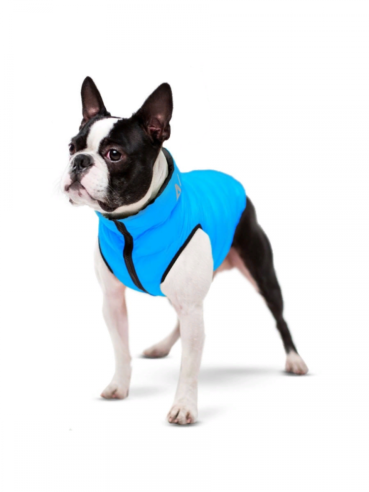 COLLAR AiryVest Lumi куртка д/собак двусторонняя светящаяся, салатово-голубая, размер S 30