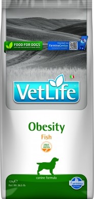 Farmina Vet Life (Фармина Вет Лайф) Obesity Fish Сухой лечебный корм для собак при ожирении 2 кг