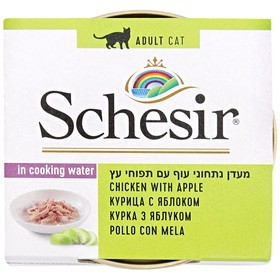 Schesir (Шезир) Pollo Mela Консервы для кошек c курицей и яблоками 7 шт