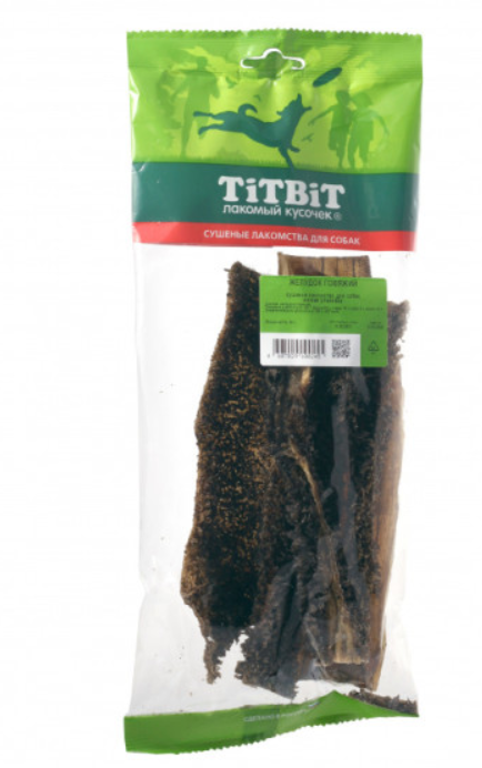 Tit bit (Тит бит) Лакомство для собак Желудок говяжий 60 г
