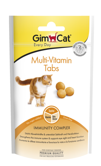 Gimcat (ДжимКэт) Multivitamin Tabs Мультивитамины д/кошек 40г