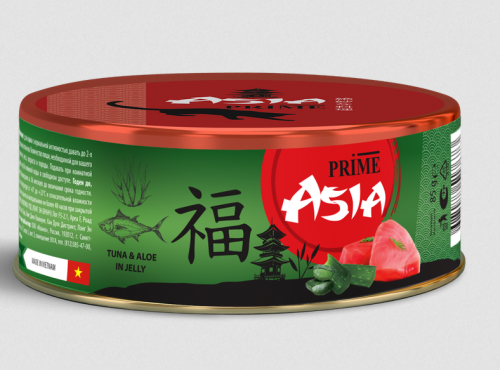 Prime Asia (Прайм Азия) Консервы для котят с тунцом и алоэ в желе 85 г