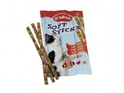 Sanal (Санал) Soft Sticks - Мягкие колбаски для кошек (Ягнёнок, Рис) 3 шт